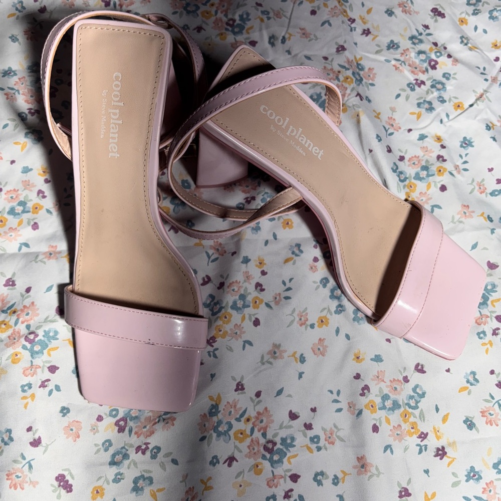 Steve Madden Light Pink Strappy Heels